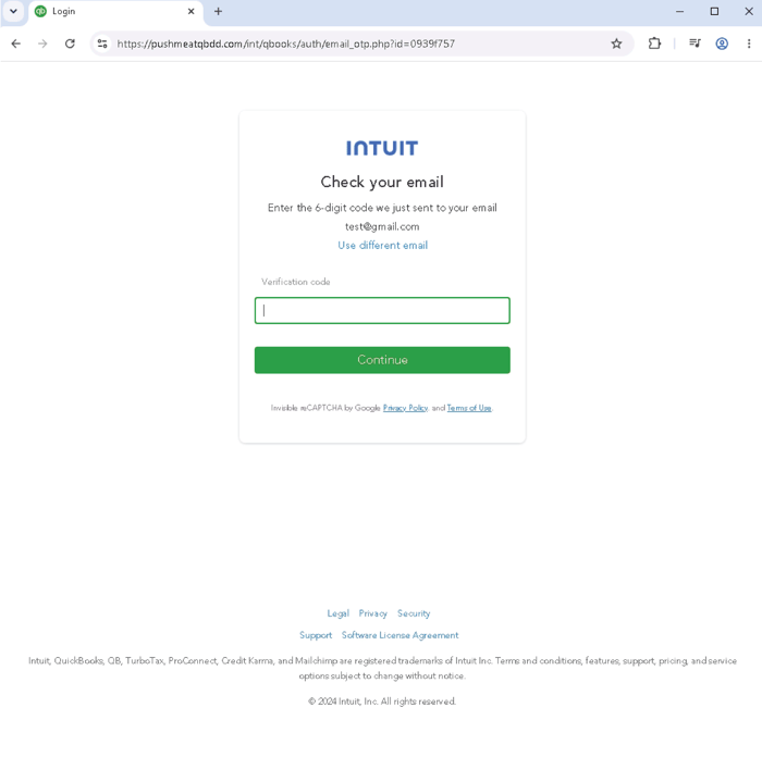Intuit- 1026 - verif code